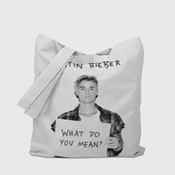Сумка-шопер JUSTIN BIEBER, цвет: 3D-принт