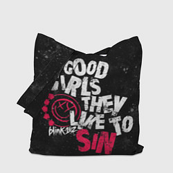 Сумка-шопер Blink 182, Good Girl, цвет: 3D-принт