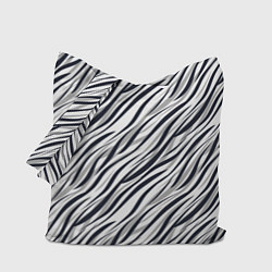 Сумка-шопер Черно-белый полосатый тигровый, цвет: 3D-принт