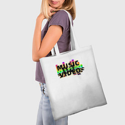 Сумка-шопер Merch - DJ MUSICVIDEO, цвет: 3D-принт — фото 2