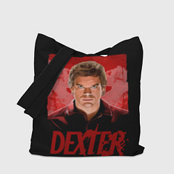 Сумка-шопер Dexter Декстер портрет постер, цвет: 3D-принт
