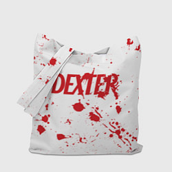 Сумка-шопер Dexter logo Декстер брызги крови, цвет: 3D-принт