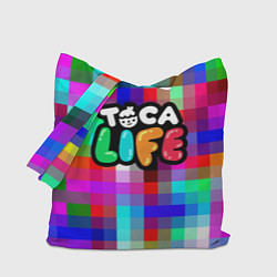 Сумка-шопер Toca Life: Pixels, цвет: 3D-принт