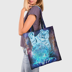 Сумка-шопер Звездный тигр, цвет: 3D-принт — фото 2