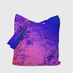 Сумка-шопер Абстрактный пурпурно-синий, цвет: 3D-принт