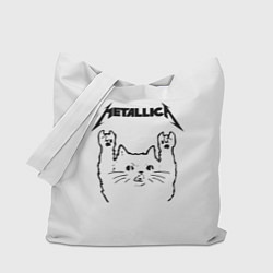 Сумка-шопер Metallica Meowtallica, цвет: 3D-принт