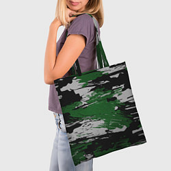 Сумка-шопер Green Paint Splash, цвет: 3D-принт — фото 2