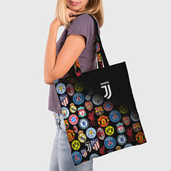 Сумка-шопер JUVENTUS LOGOBOMBING SPORT, цвет: 3D-принт — фото 2