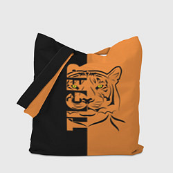 Сумка-шопер Тигр - Tiger, цвет: 3D-принт