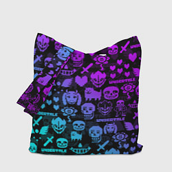 Сумка-шоппер UNDERTALE NEON PATTERN УЗОР