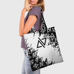 Сумка-шопер Адель певица паттерн, цвет: 3D-принт — фото 2