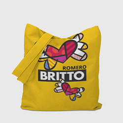 Сумка-шопер Romero Britto Ромеро Бритто, цвет: 3D-принт
