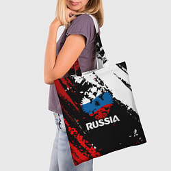 Сумка-шопер Russia Герб в цвет Флага, цвет: 3D-принт — фото 2