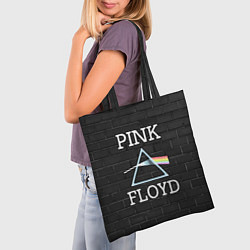 Сумка-шопер PINK FLOYD LOGO - ПИНК ФЛОЙД ЛОГОТИП, цвет: 3D-принт — фото 2