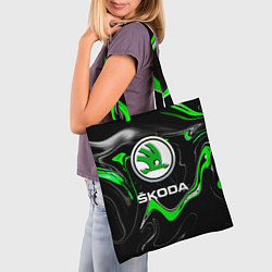 Сумка-шопер Skoda: Auto Logo, цвет: 3D-принт — фото 2