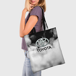 Сумка-шопер Toyota облако, цвет: 3D-принт — фото 2