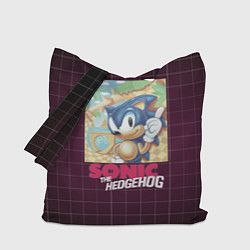 Сумка-шопер Sonic The hedgehog 1991, цвет: 3D-принт
