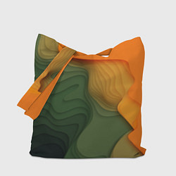 Сумка-шопер Зеленые дюны, цвет: 3D-принт