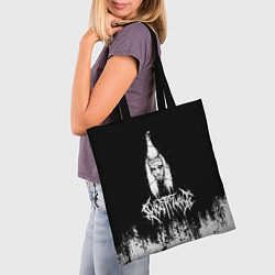 Сумка-шопер GHOSTEMANE Hip-Hop Grunge Гостмейн Лого, цвет: 3D-принт — фото 2