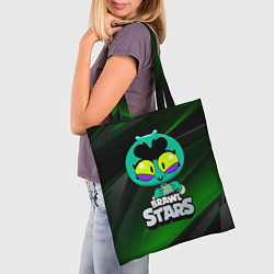 Сумка-шопер Brawl Stars green Eve, цвет: 3D-принт — фото 2