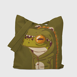 Сумка-шоппер Лягуха в костюме динозавра