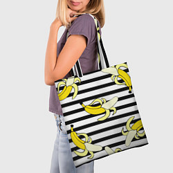 Сумка-шопер Banana pattern Summer, цвет: 3D-принт — фото 2