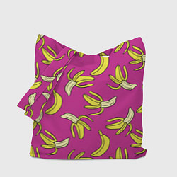 Сумка-шопер Banana pattern Summer Color, цвет: 3D-принт
