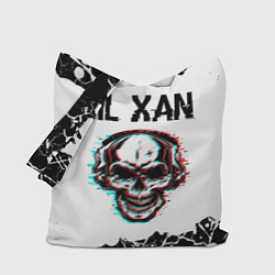 Сумка-шопер Lil Xan ЧЕРЕП Краска, цвет: 3D-принт