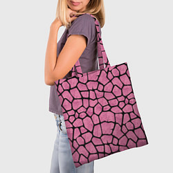 Сумка-шопер Шерсть розового жирафа, цвет: 3D-принт — фото 2