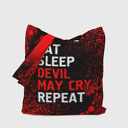 Сумка-шопер Eat Sleep Devil May Cry Repeat Арт, цвет: 3D-принт
