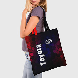 Сумка-шопер ТОЙОТА Toyota Графика, цвет: 3D-принт — фото 2