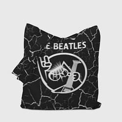 Сумка-шопер The Beatles - КОТ - Трещины, цвет: 3D-принт