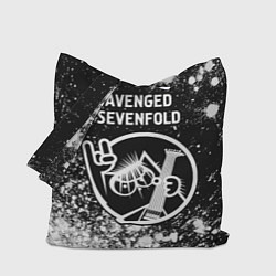 Сумка-шопер Avenged Sevenfold КОТ Краска, цвет: 3D-принт