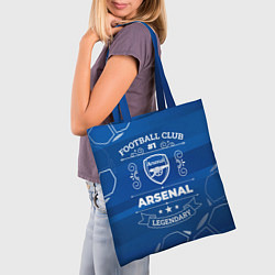 Сумка-шопер Arsenal FC 1, цвет: 3D-принт — фото 2
