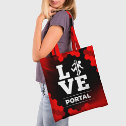 Сумка-шопер Portal Love Классика, цвет: 3D-принт — фото 2