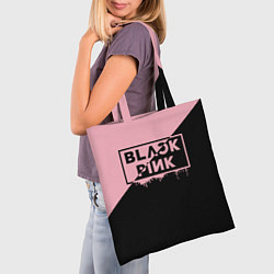 Сумка-шопер BLACKPINK BIG LOGO, цвет: 3D-принт — фото 2