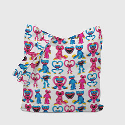 Сумка-шопер POPPY PLAYTIME HAGGY WAGGY AND KISSY MISSY PATTERN, цвет: 3D-принт