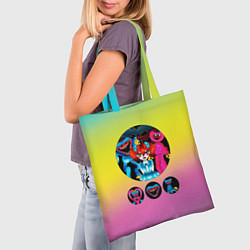Сумка-шопер Хагги Вагги, Кисси Мисси и кукла, цвет: 3D-принт — фото 2