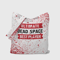 Сумка-шопер Dead Space: красные таблички Best Player и Ultimat, цвет: 3D-принт