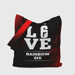 Сумка-шопер Rainbow Six Love Классика, цвет: 3D-принт