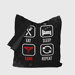Сумка-шопер Eat, Sleep, The Last Of Us, Repeat, цвет: 3D-принт