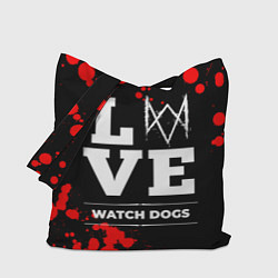 Сумка-шопер Watch Dogs Love Классика, цвет: 3D-принт