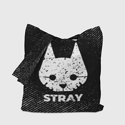 Сумка-шопер Stray с потертостями на темном фоне, цвет: 3D-принт