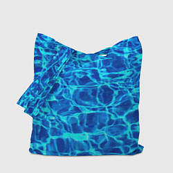 Сумка-шопер Текстура поверхности воды, цвет: 3D-принт