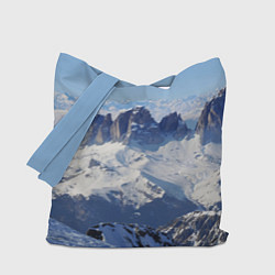 Сумка-шопер Гряда снежных вершин, цвет: 3D-принт