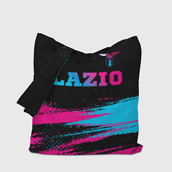 Сумка-шопер Lazio - neon gradient: символ сверху, цвет: 3D-принт