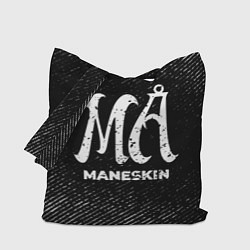 Сумка-шопер Maneskin с потертостями на темном фоне, цвет: 3D-принт