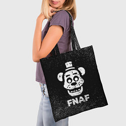 Сумка-шопер FNAF с потертостями на темном фоне, цвет: 3D-принт — фото 2
