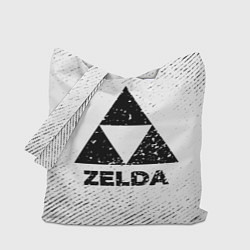 Сумка-шопер Zelda с потертостями на светлом фоне, цвет: 3D-принт