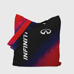 Сумка-шоппер Infiniti красный карбон